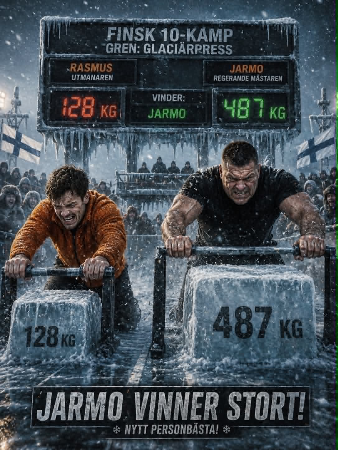 Glaciärpress – Jarmo sätter personbästa 487 kg